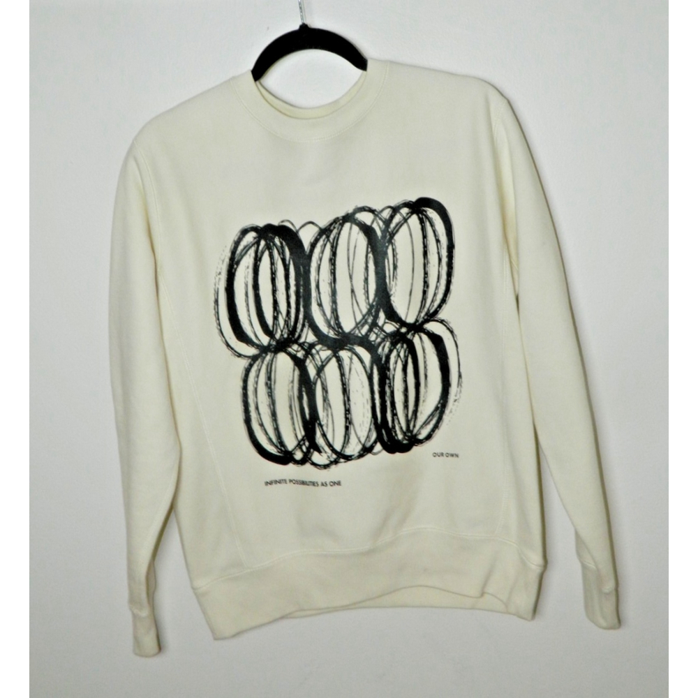 Our Own‎ Sweatshirt Size X-Small Ivory Streetwear Atlesisure Athletic